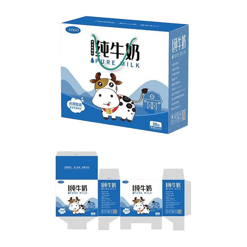 ঢেউতোলা দুধ প্যাকেজিং বক্স