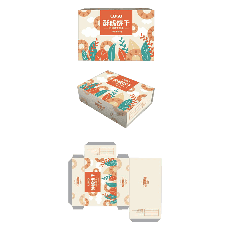 ঢেউতোলা বিস্কুট প্যাকেজিং বক্স