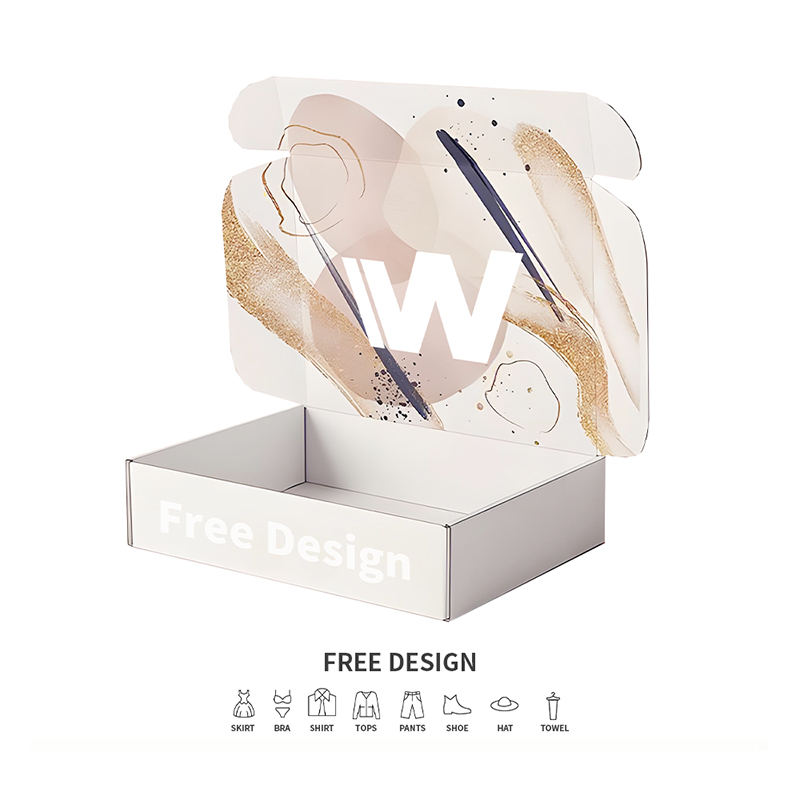 ঢেউ-ঢেউতোলা পোশাক প্যাকেজিং বক্স