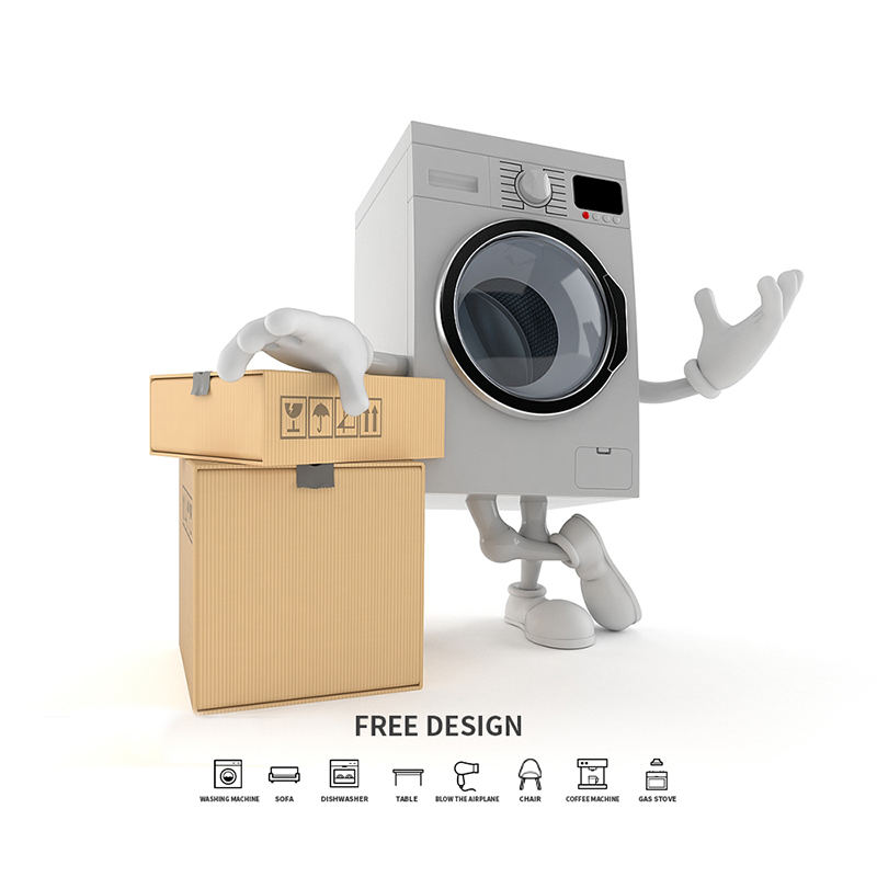 ঢেউতোলা ওয়াশিং মেশিন প্যাকেজিং বক্স